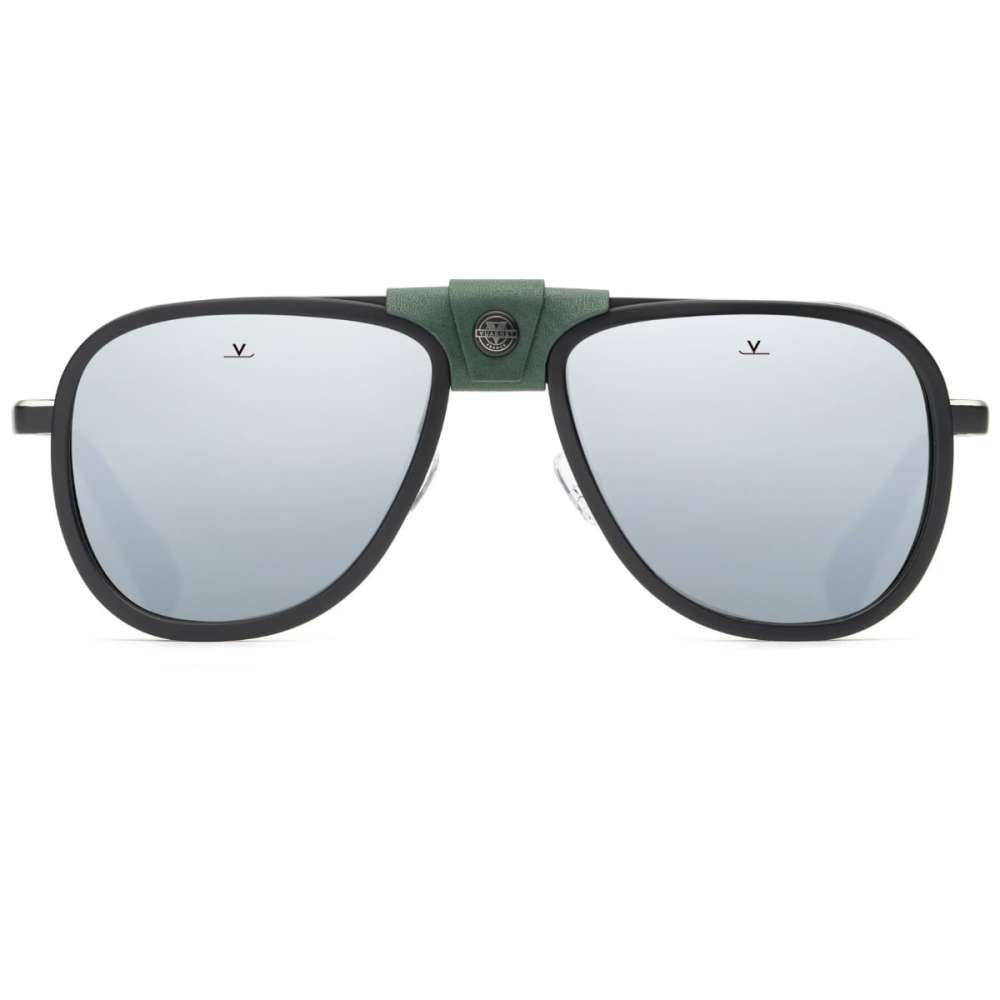 Vuarnet Glacier 2111 Noir - Vert / Pure Grey Silver Flash