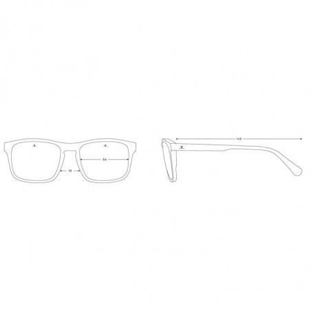 Vuarnet District Rectangle Noir Flag - Pure Grey