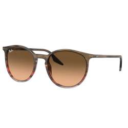 Ray Ban RB2204 Striped Brown Gradient Red