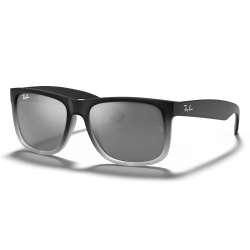Ray Ban Justin Rubber Grey on Clear Grey