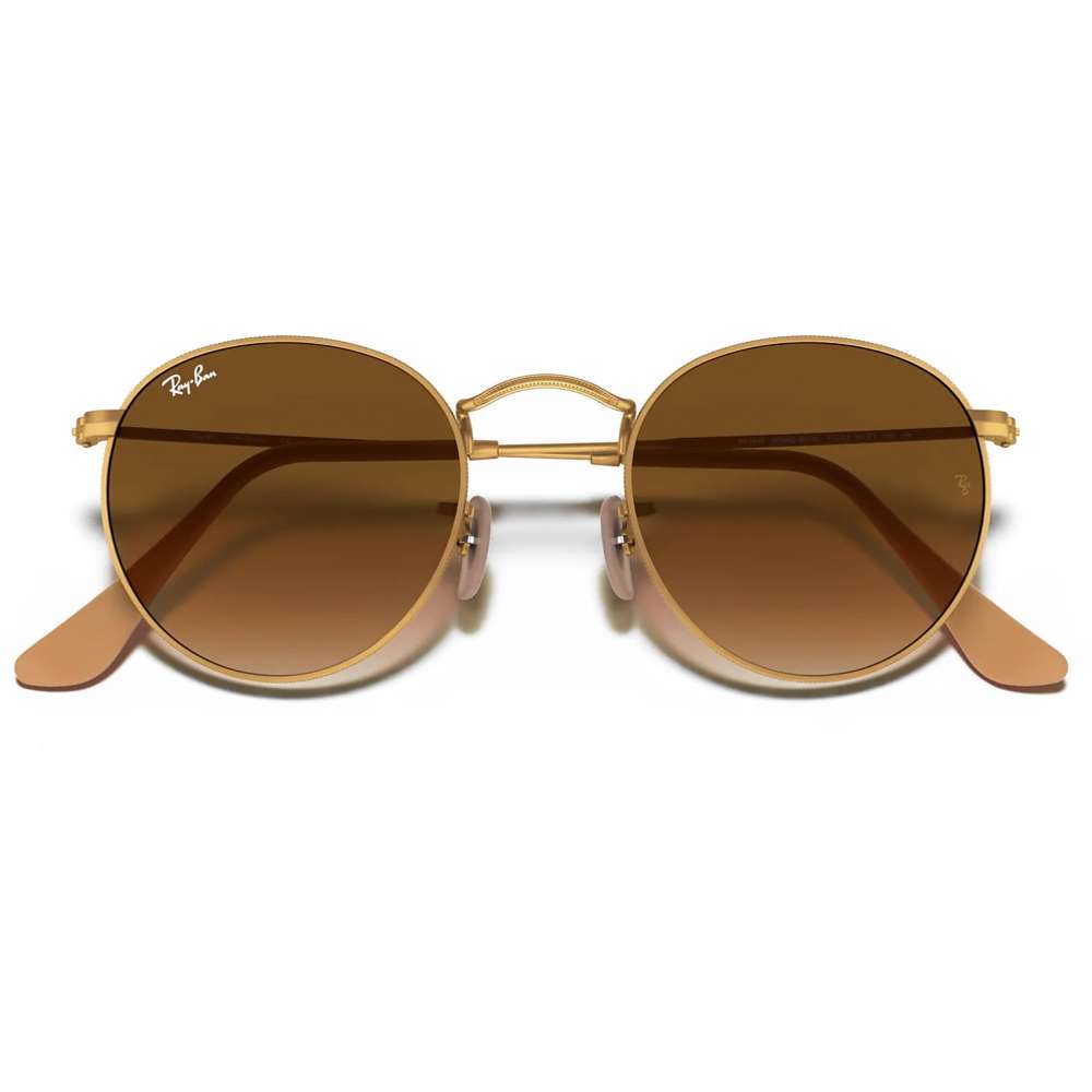 Ray Ban Round Metal Gold - Gradient Brown