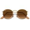 Ray Ban Round Metal Gold - Gradient Brown