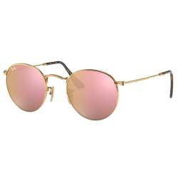 Ray Ban Round Flat Metal Or