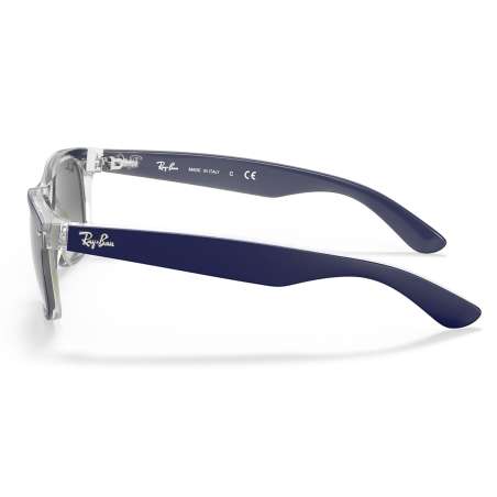 New Wayfarer Top Matte Blue on Transparent