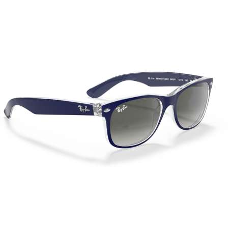 New Wayfarer Top Matte Blue on Transparent