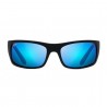 Maui jim Blue Peahi Noir Mat Caoutchouté