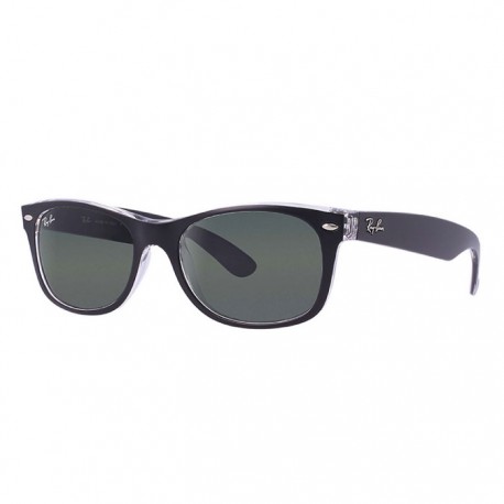 New Wayfarer Black on Transparent