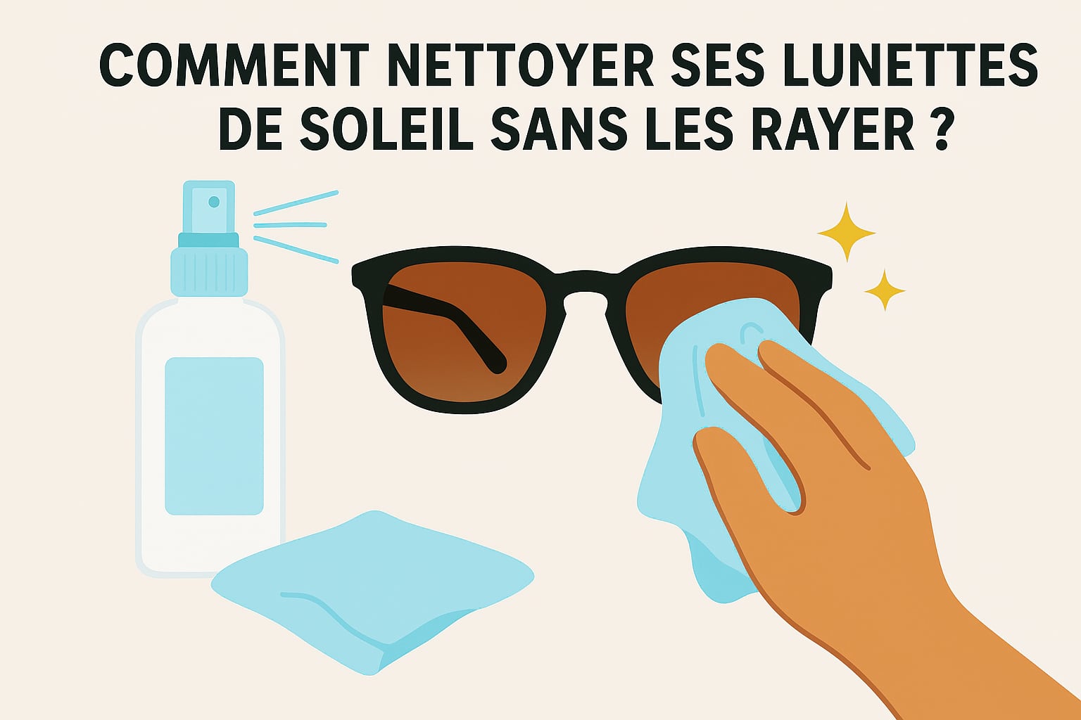 Comment nettoyer ses lunettes de soleil sans les rayer ?