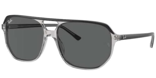 Ray Ban Bill One Dark Grey on Transparent Grey